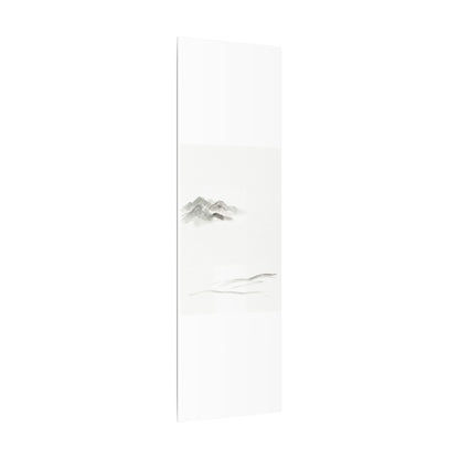 Winter Mountain Mist Minimal Line Canvas Art | Elegant Decor
