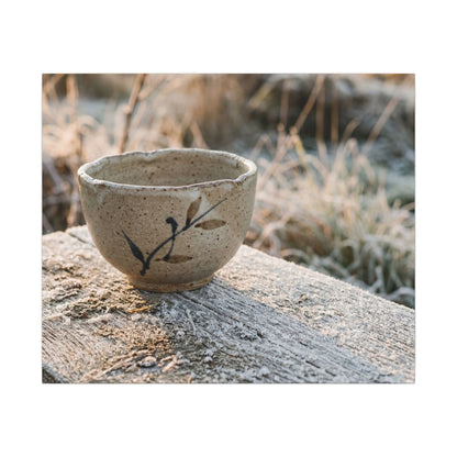 Golden Hour Ceramic Bowl Canvas Art - Japandi Ma