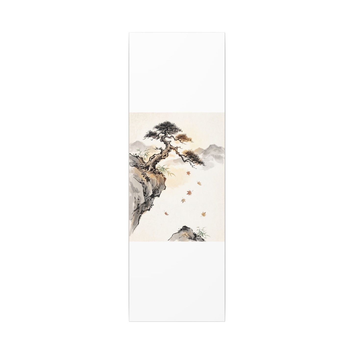 Peaceful Pine Tree Canvas Art - Sumi E Zen