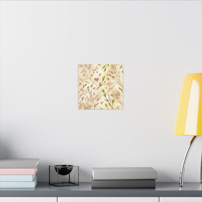Spring Dried Flowers Watercolor Canvas Art | Earthy Decor