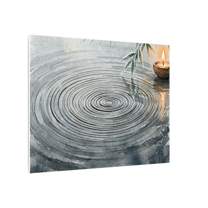 Water Ripple Sumi E Canvas Art | Calm Zen Art