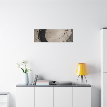 Candlelight Ink Brushstroke Canvas Art - Zen Ma