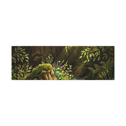 Golden Hour Silk Drape Canvas Art - Dark Japandi Datsuzoku