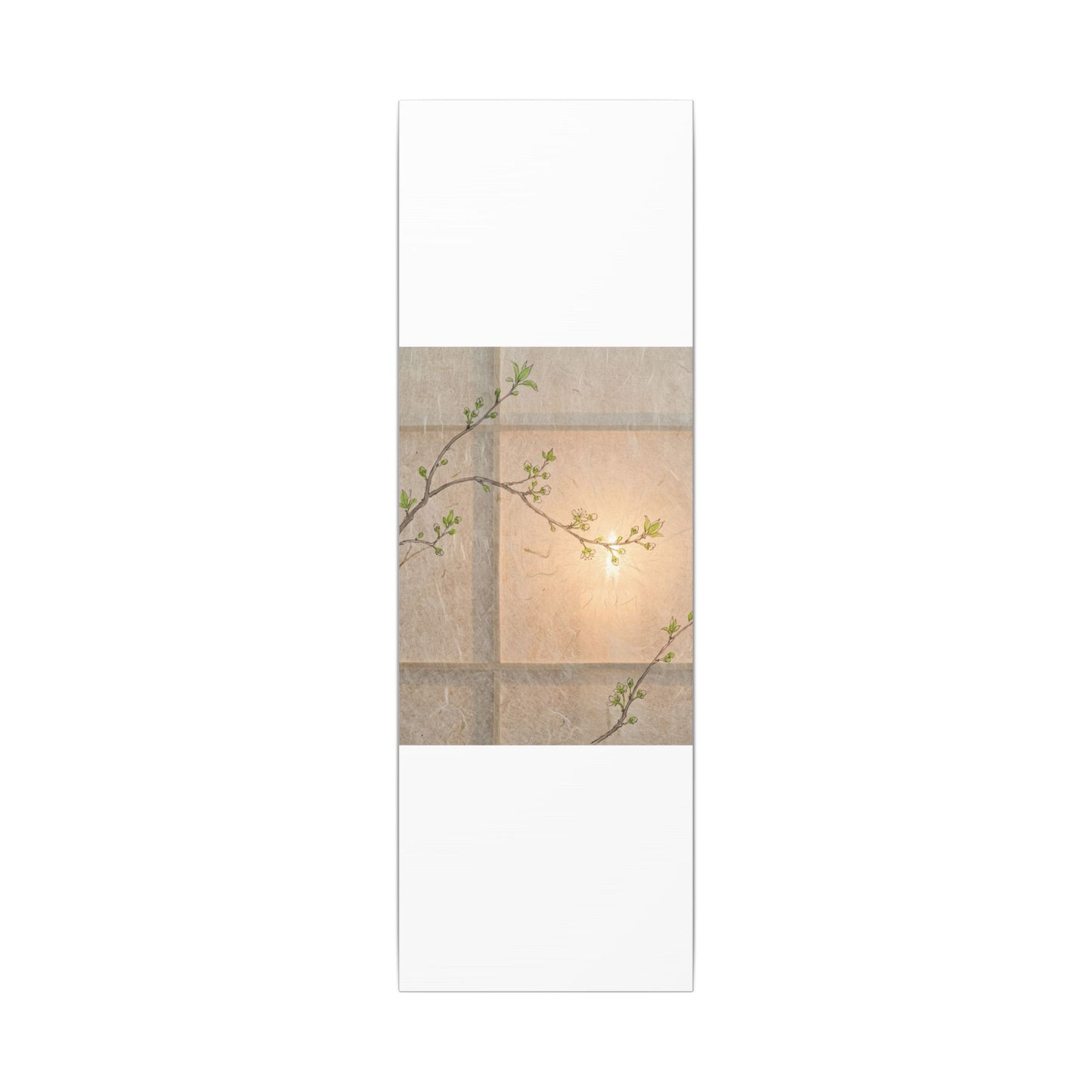 Shoji Screen Canvas Art | Spring Japandi Minimal Line Art