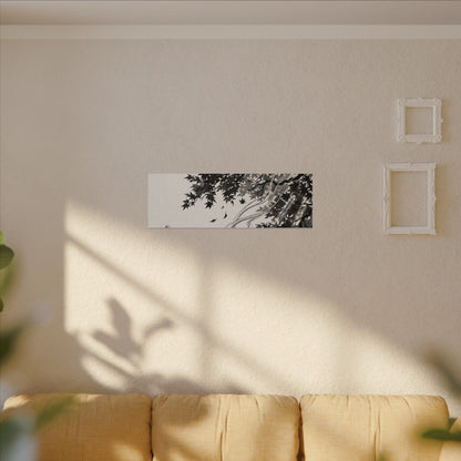 Serene Incense Smoke Canvas Art - Ukiyo E Inspired Zen