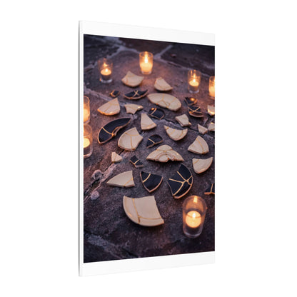 Winter Broken Pottery Broken Beauty Canvas Art | Beautiful Decor