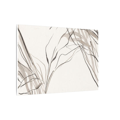 Neutral Shoji Screen Canvas Art - Minimal Line Japandi