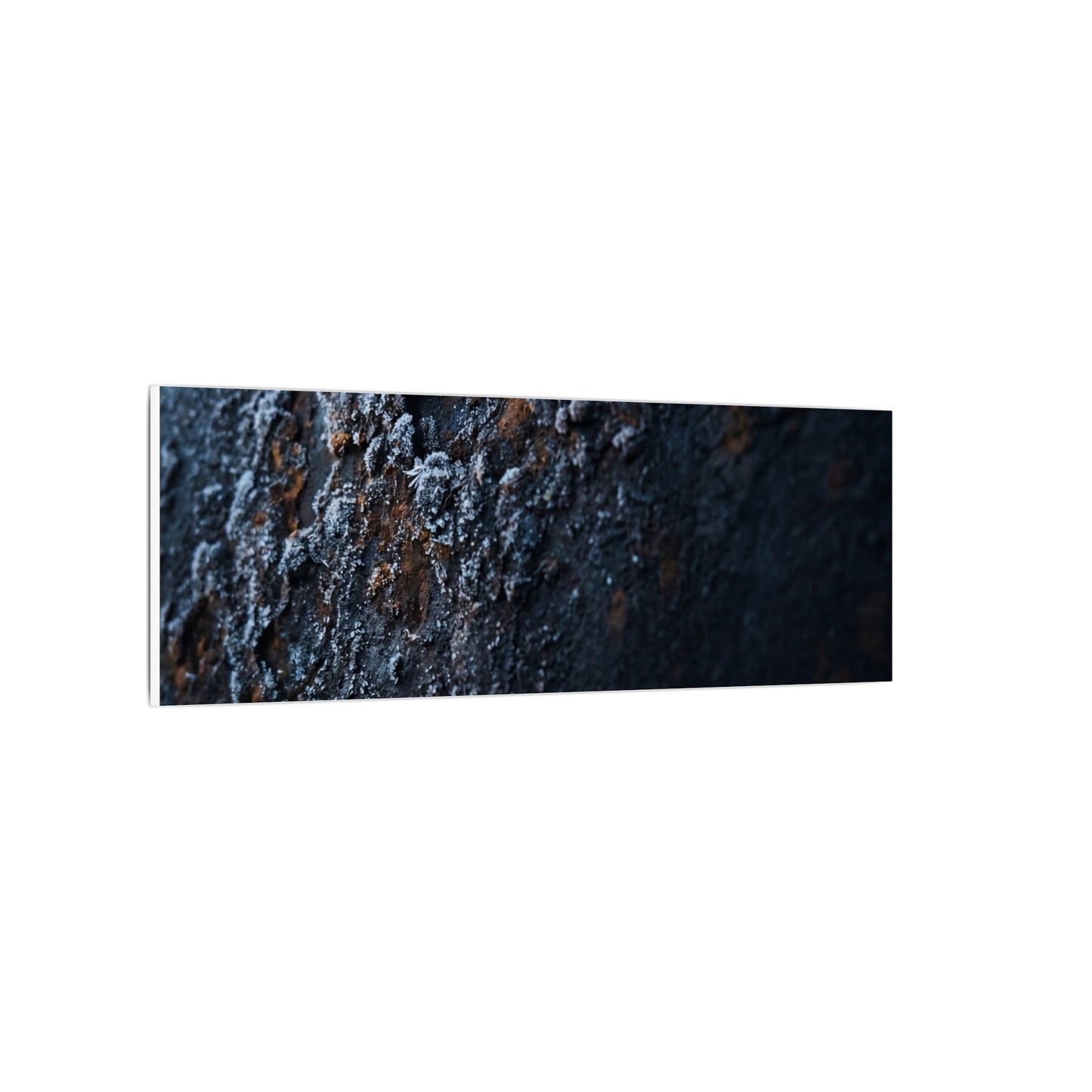 Rust Patina Canvas Art | Winter Dark Japandi Shadow Zen Art