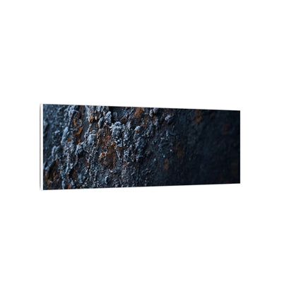 Rust Patina Canvas Art | Winter Dark Japandi Shadow Zen Art