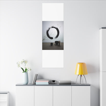 Tea Ceremony Enso Canvas Art | Peaceful Zen Art