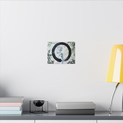 Zen Incense Smoke in Moonlight | Enso Canvas Art