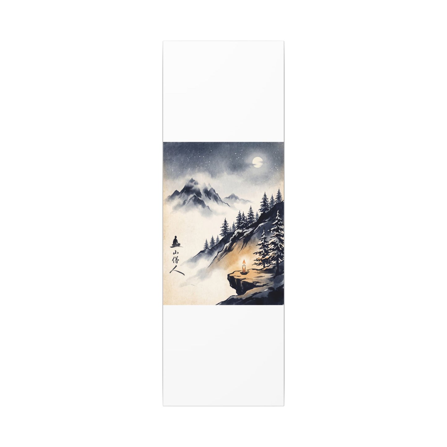 Mountain Mist Canvas Art | Winter Zen Ukiyo E Inspired Art