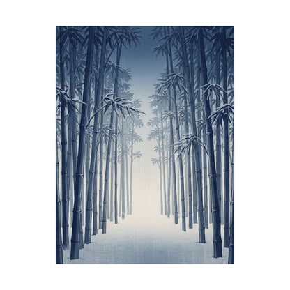 Seijaku Bamboo Grove Wall Art Print - Zen Ukiyo E Inspired