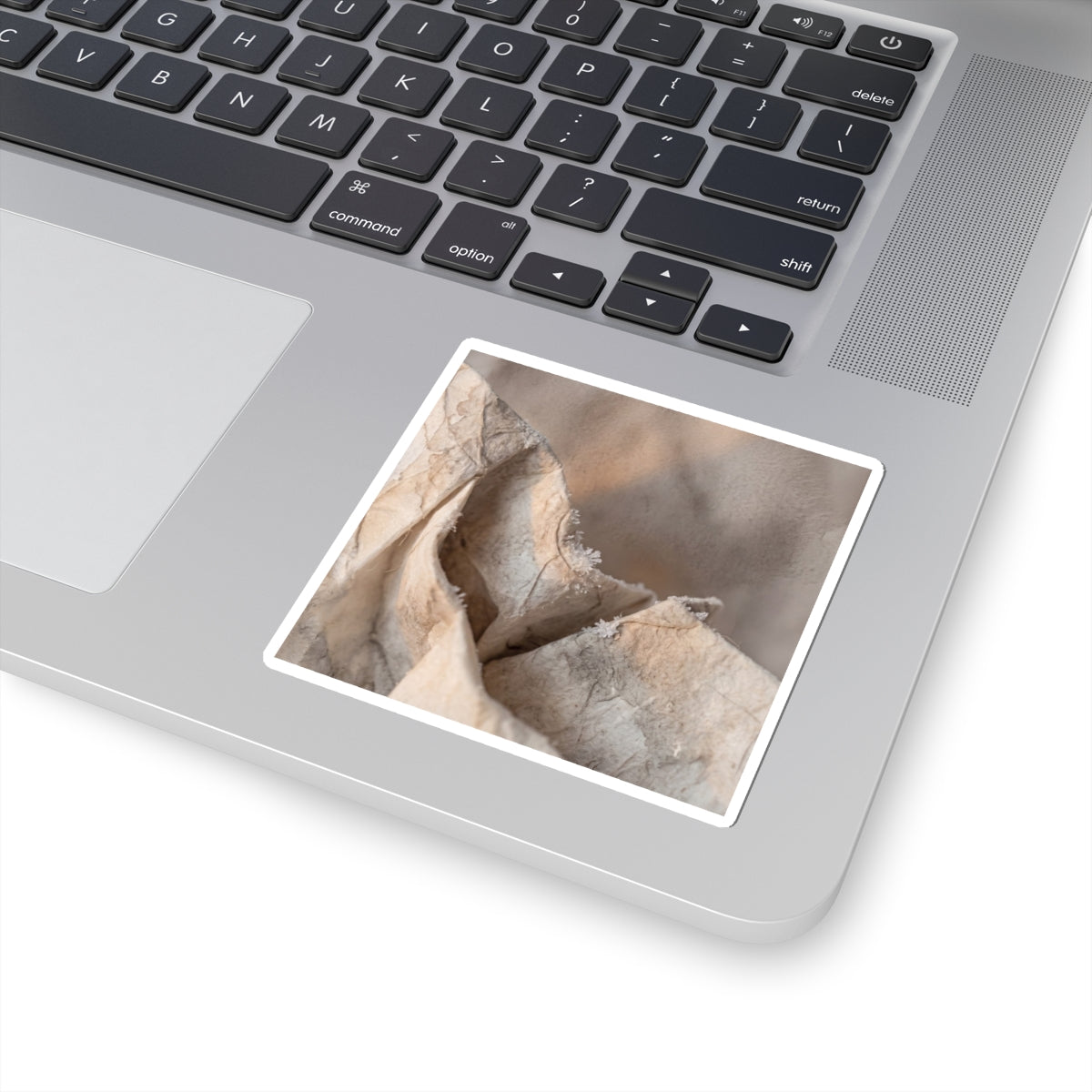 Paper Fold Winter Sticker | Japandi Earthy Design