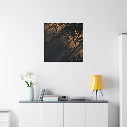 Sophisticated Shadow Play Canvas Art - Shadow Zen Dark Japandi