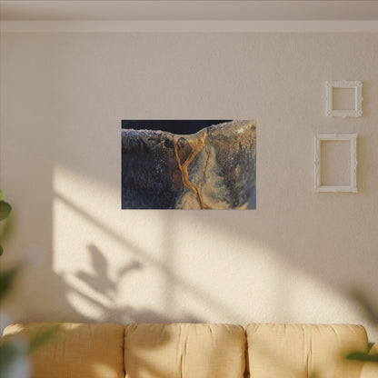 Winter Ceramic Bowl Gold Vein Canvas Art | Healing Decor