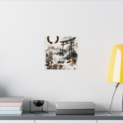 Candlelight Torii Gate Canvas Art - Zen Datsuzoku
