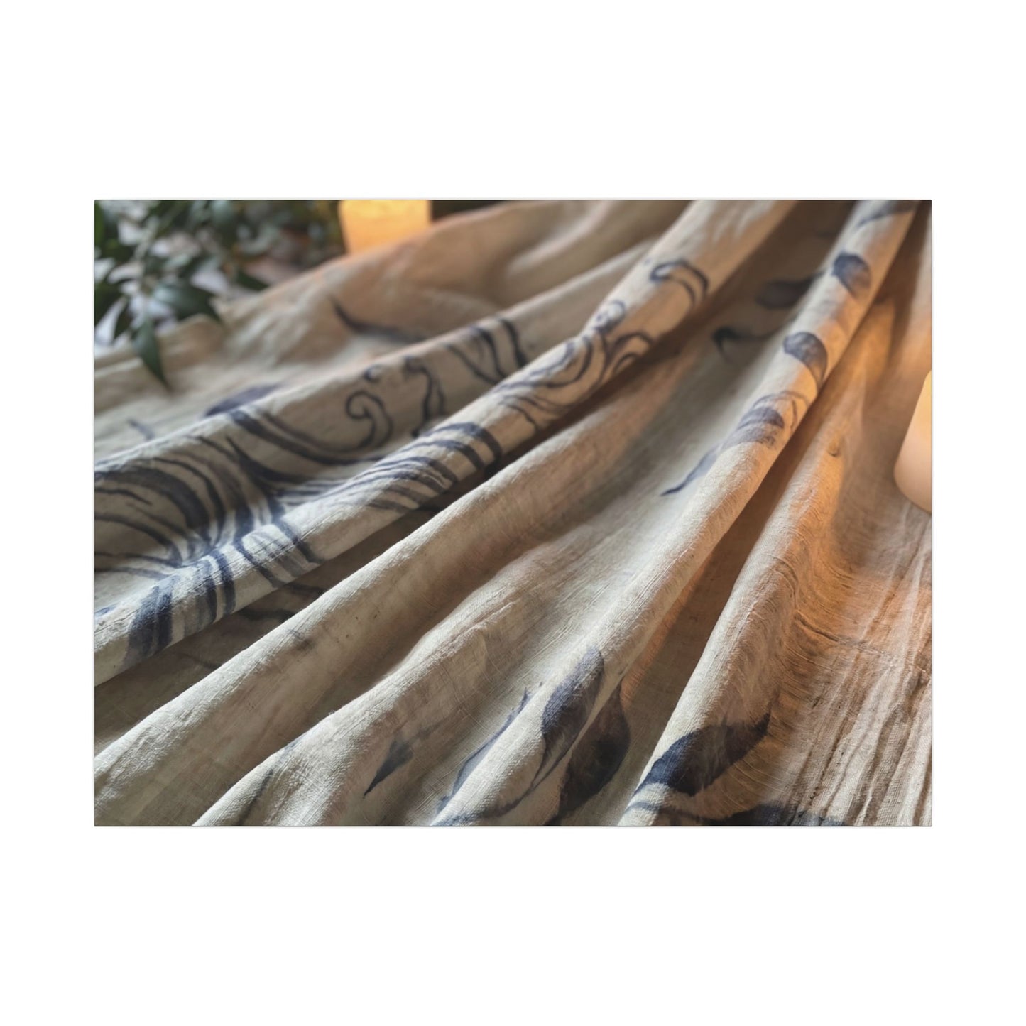 Fukinsei Silk Drape Canvas Art - Japandi Japanese Pattern Art Print
