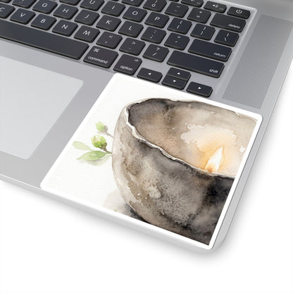 Seijaku Ceramic Bowl Sticker - Japandi Watercolor