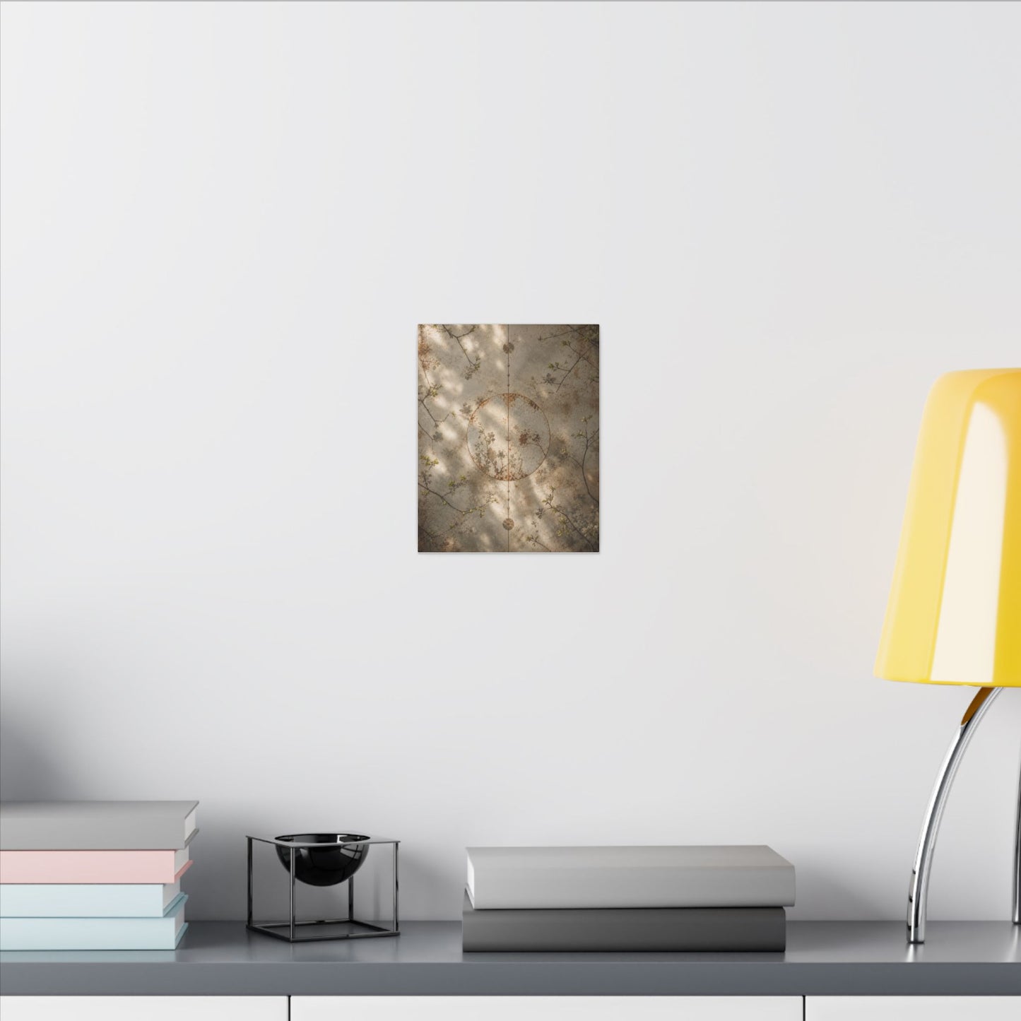 Japandi Rust Patina in Dappled | Japanese Pattern Canvas Art