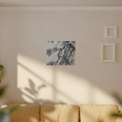 Moonlight Pine Tree Canvas Art - Japandi Seijaku