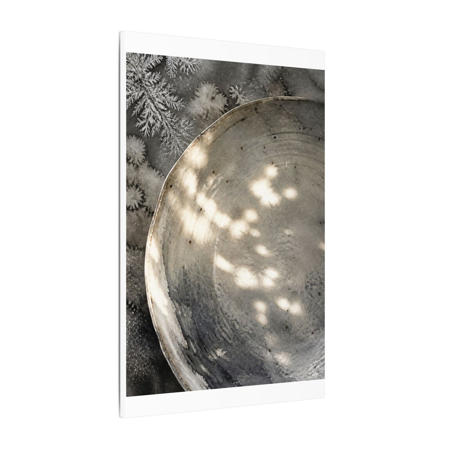 Ceramic Bowl Watercolor Canvas Art | Warm Japandi Art