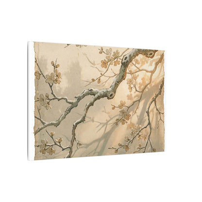 Cherry Blossom Canvas Art | Winter Japandi Japanese Pattern Art