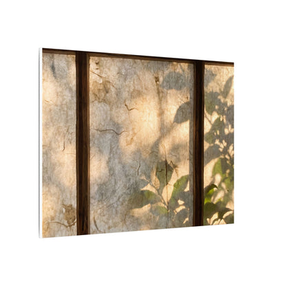 Golden Hour Shoji Screen Canvas Art - Japandi Mono No Aware