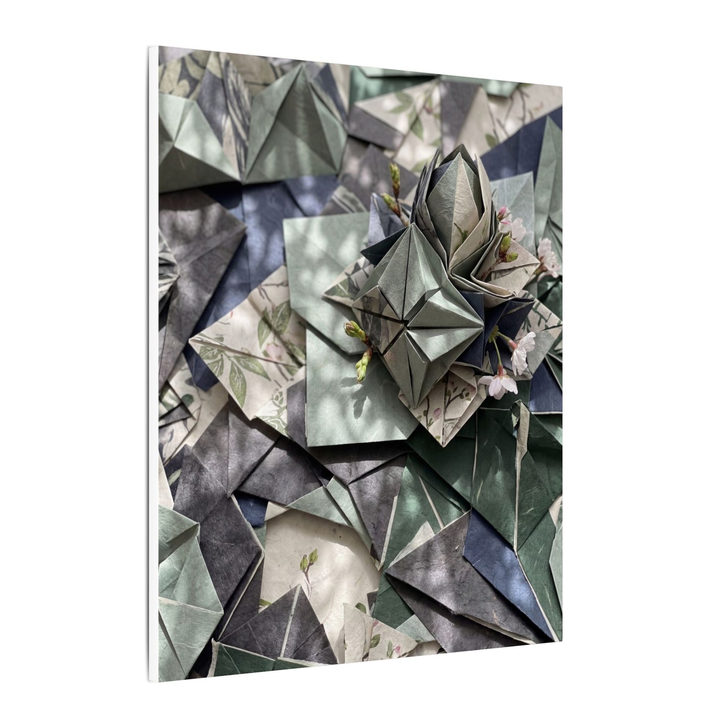 Shibui Paper Fold Canvas Art - Japandi Japanese Pattern