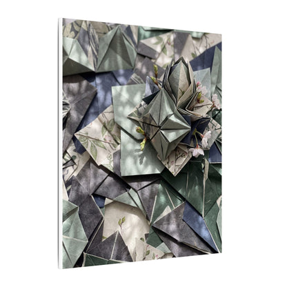 Shibui Paper Fold Canvas Art - Japandi Japanese Pattern