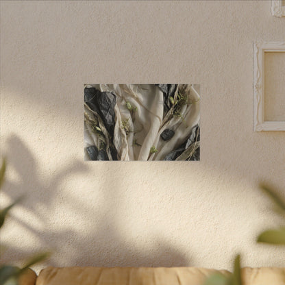Spring Silk Drape Texture Canvas Art | Warm Decor