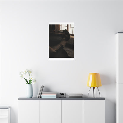 Dark Japandi Shadow Zen Canvas Art