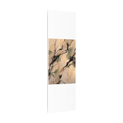 Japandi Shadow Play in Golden Hour | Watercolor Canvas Art