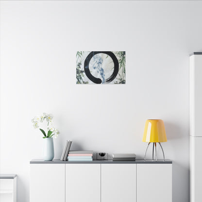 Zen Incense Smoke in Moonlight | Enso Canvas Art