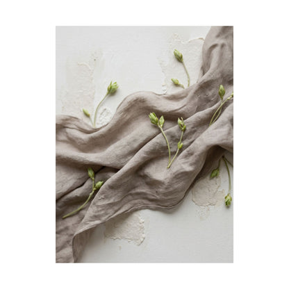 Silk Drape Wall Art Print | Spring Japandi Texture Art