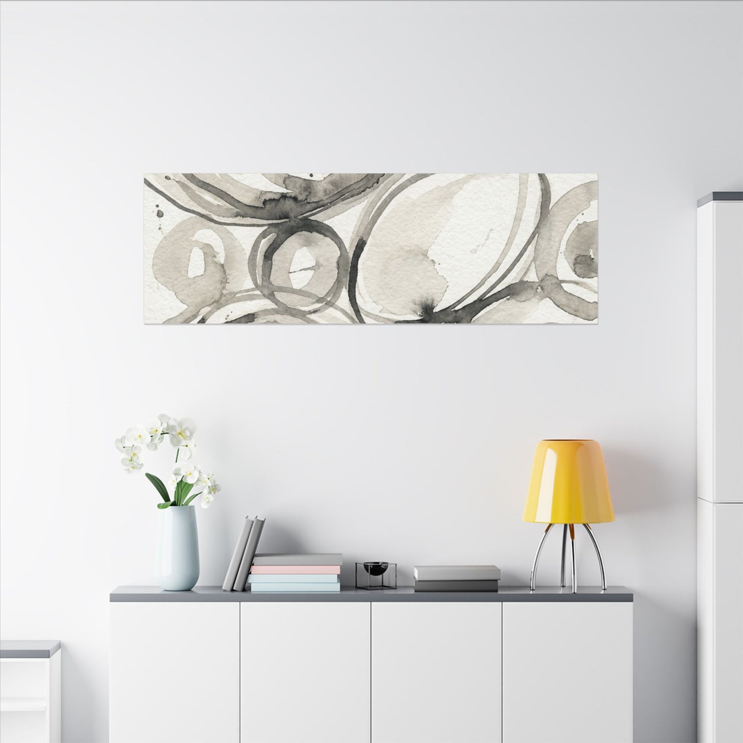 Handcrafted Feel Japandi Watercolor Canvas Art