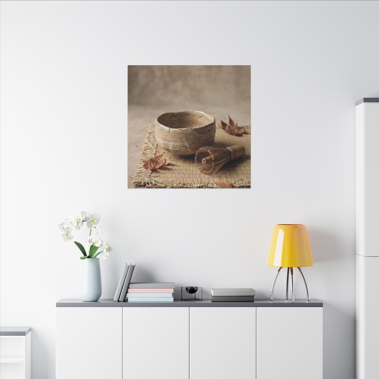 Ma Tea Ceremony Canvas Art - Japandi Texture