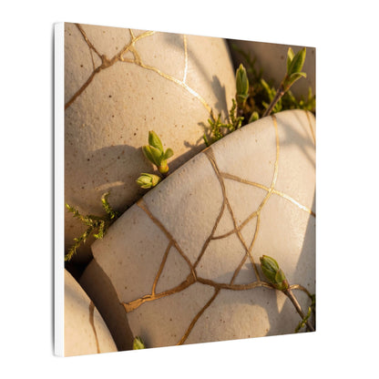 Spring Broken Pottery Gold Vein Canvas Art | Beautiful Decor