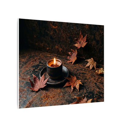 Dark Japandi Rust Patina in Candlelight | Shadow Zen Canvas Art