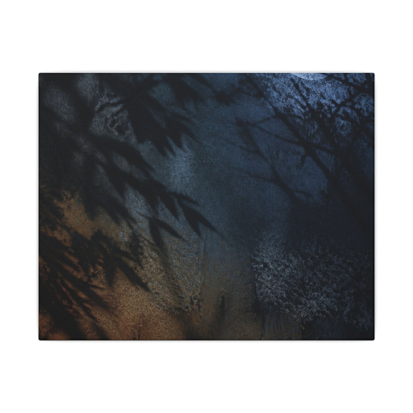 Kanso Shadow Play Canvas Art - Dark Japandi Shadow Zen