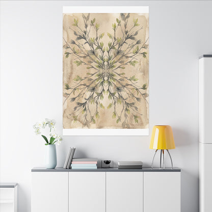Shibui Shadow Play Canvas Art - Japandi Watercolor