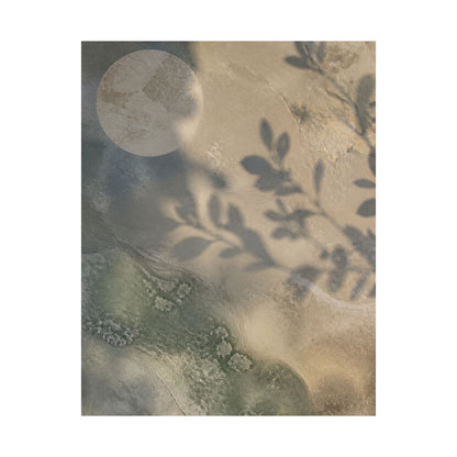 Winter Shadow Play Texture Wall Art Print | Cozy Decor