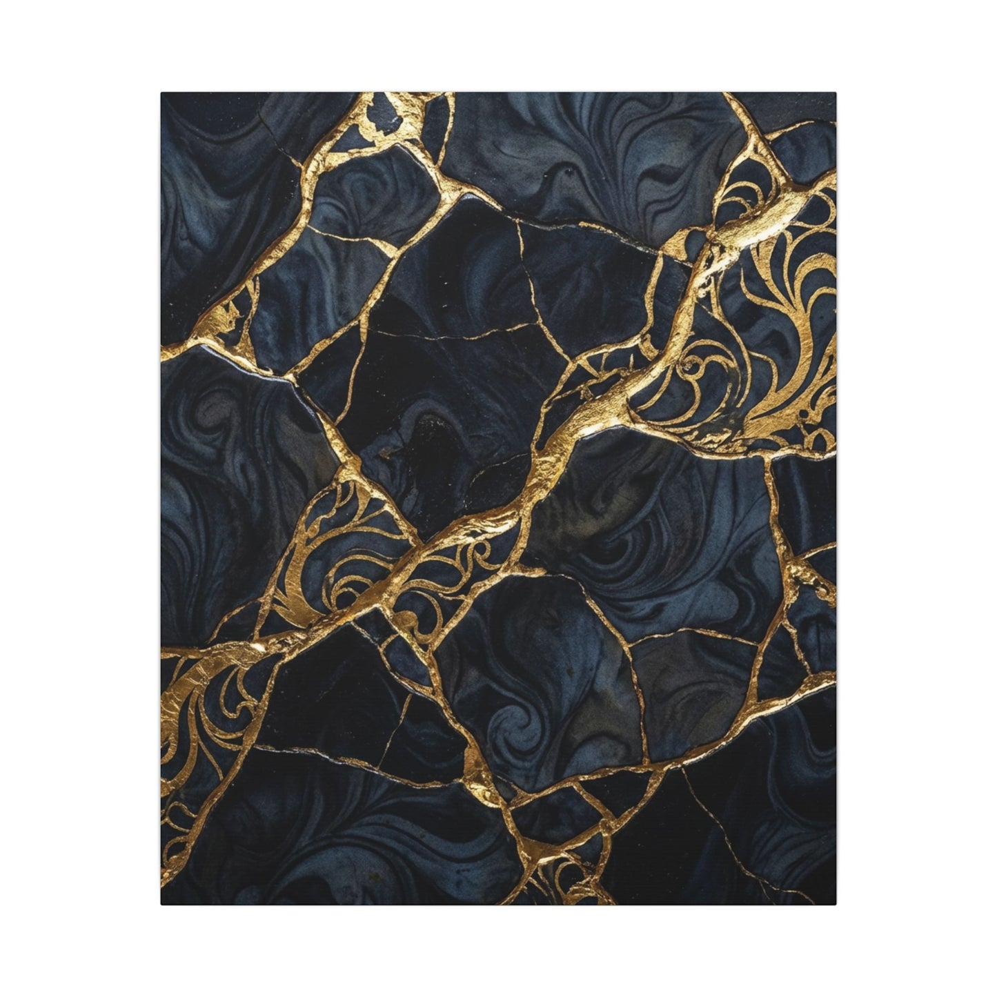 Kintsugi Gold Vein Canvas Art