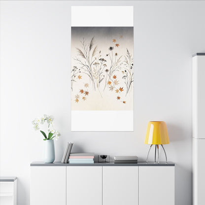 Dawn Dried Flowers Canvas Art - Japandi Kanso