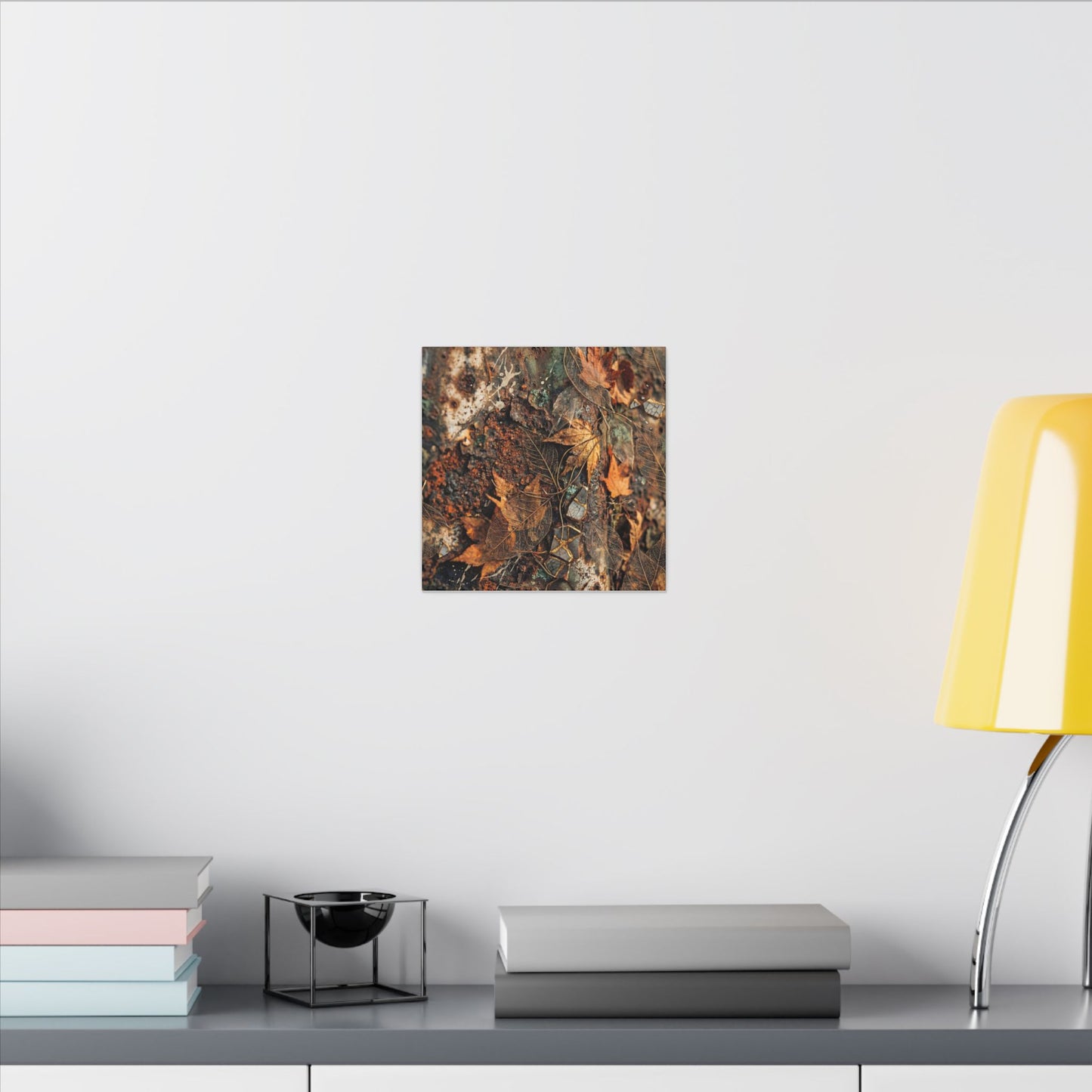 Rust Patina Canvas Art | Autumn Japandi Texture Art