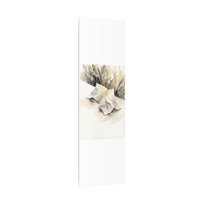 Paper Fold Watercolor Canvas Art | Warm Japandi Art
