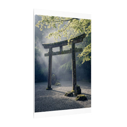 Torii Gate Canvas Art | Spring Zen Karesansui Art