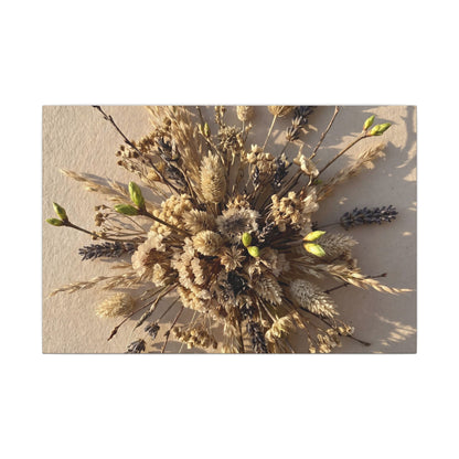 Dried Flowers Spring Canvas Art | Japandi Earthy Design