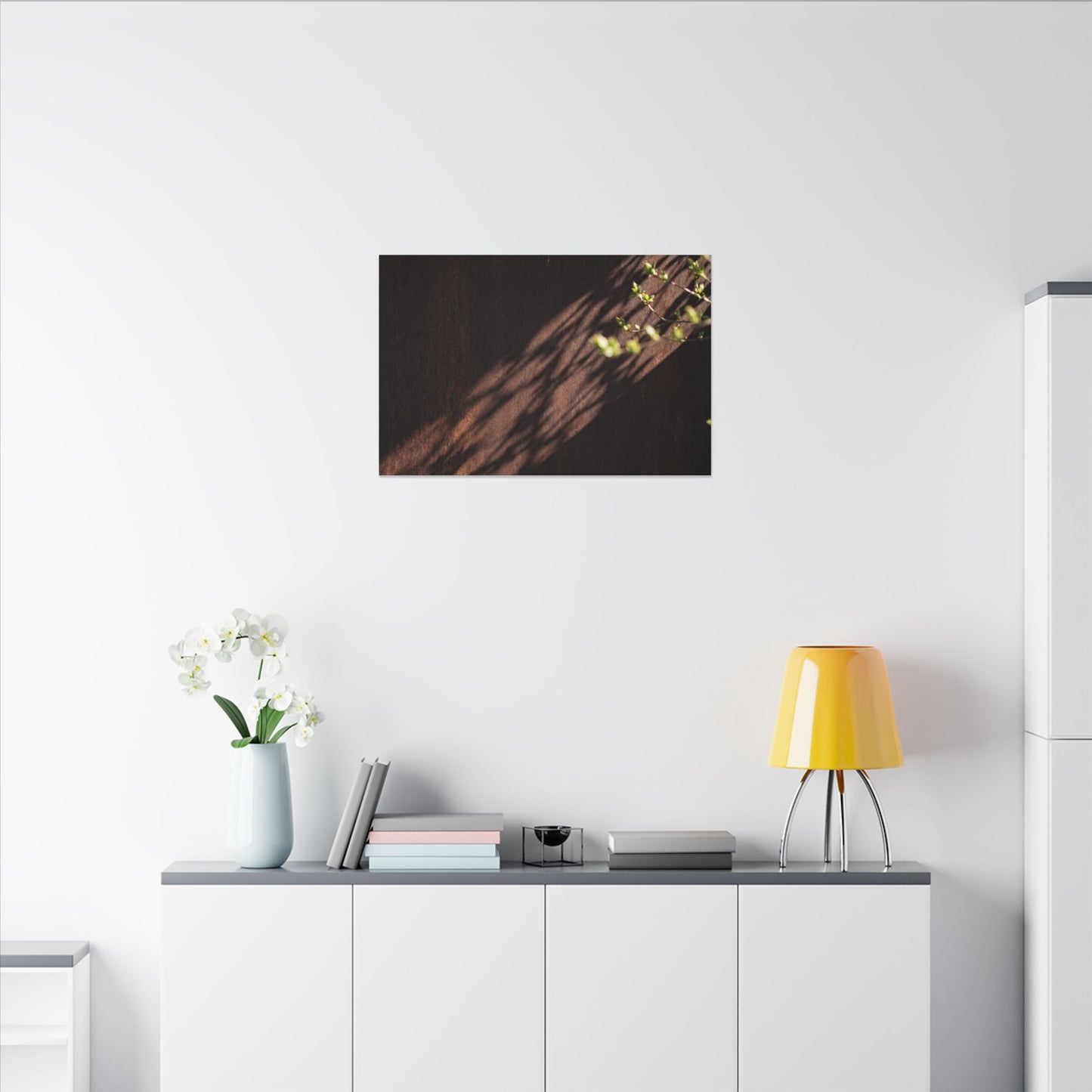 Rust Patina Moody Minimal Canvas Art | Sophisticated Dark Japandi Art