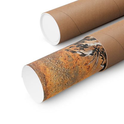 Datsuzoku Rust Patina Wall Art Print - Zen Sumi E